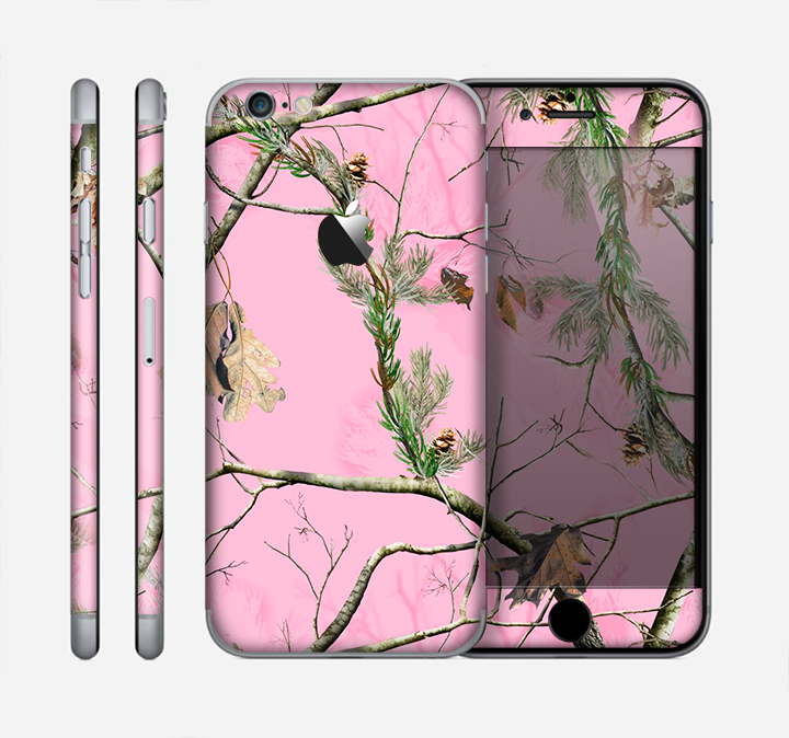 The Pink Real Camouflage Skin for the Apple iPhone 6