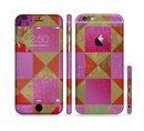 The Pink, Red and Green Drop-Shapes Sectioned Skin Series for the Apple iPhone 6s Plus