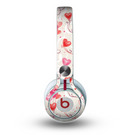 The Pink, Red and Tan Heart Balloon Pattern Skin for the Beats by Dre Mixr Headphones
