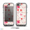 The Pink, Red and Tan Heart Balloon Pattern Skin for the iPhone 5c nüüd LifeProof Case
