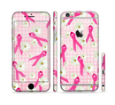 The Pink Ribbon Collage Breast Cancer Awareness Sectioned Skin Series for the Apple iPhone 6s Plus