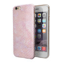 The Pink Slanted Lines Pattern iPhone 6/6s or 6/6s Plus 2-Piece Hybrid INK-Fuzed Case