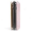 The Pink Slanted Lines Pattern iPhone 6/6s or 6/6s Plus 2-Piece Hybrid INK-Fuzed Case