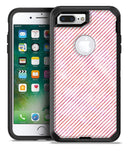 The Pink Slanted Lines Pattern - iPhone 7 Plus/8 Plus OtterBox Case & Skin Kits