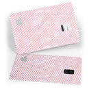 The Pink Slanted Lines Pattern - Premium Protective Decal Skin-Kit for the Apple Credit Card