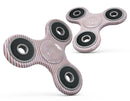 The Pink Slanted Lines Pattern Full-Body Fidget Spinner Skin-Kit