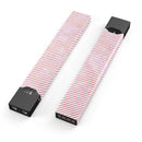 The Pink Slanted Lines Pattern - Premium Decal Protective Skin-Wrap Sticker compatible with the Juul Labs vaping device