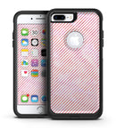 The Pink Slanted Lines Pattern - iPhone 7 or 7 Plus Commuter Case Skin Kit