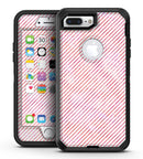 The Pink Slanted Lines Pattern - iPhone 7 Plus/8 Plus OtterBox Case & Skin Kits
