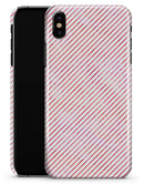 The Pink Slanted Lines Pattern - iPhone X Clipit Case