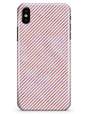 The Pink Slanted Lines Pattern - iPhone X Clipit Case