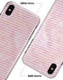 The Pink Slanted Lines Pattern - iPhone X Clipit Case
