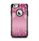 The Pink Sparkly Chandelier Hearts Apple iPhone 6 Otterbox Commuter Case Skin Set