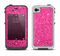 The Pink Sparkly Glitter Ultra Metallic Apple iPhone 4-4s LifeProof Fre Case Skin Set