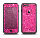 The Pink Sparkly Glitter Ultra Metallic Apple iPhone 6/6s LifeProof Fre Case Skin Set