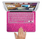 The Pink Sparkly Glitter Ultra Metallic Skin Set for the Apple MacBook Pro 13"   (A1278)