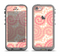 The Pink Spiral Polka Dots Apple iPhone 5c LifeProof Fre Case Skin Set