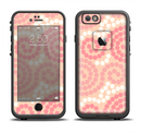 The Pink Spiral Polka Dots Apple iPhone 6/6s LifeProof Fre Case Skin Set