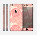 The Pink Spiral Polka Dots Skin for the Apple iPhone 6