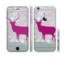The Pink Stitched Deer Collage Sectioned Skin Series for the Apple iPhone 6s Plus