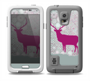 The Pink Stitched Deer Collage copy Skin for the Samsung Galaxy S5 frē LifeProof Case