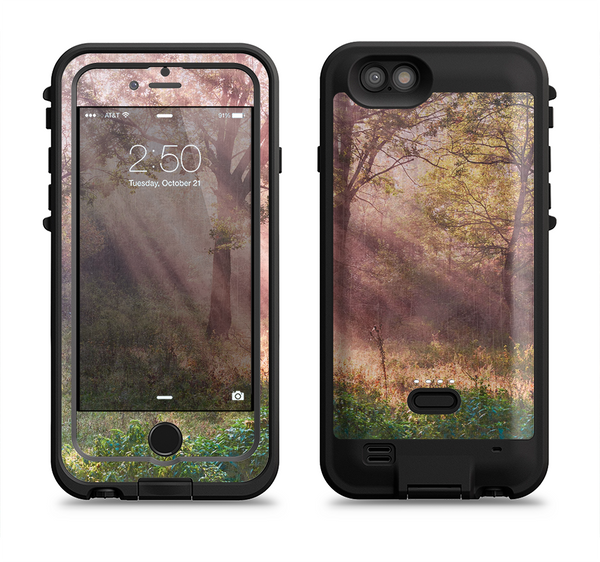 The Pink Sun Ray Meadow Apple iPhone 6/6s LifeProof Fre POWER Case Skin Set