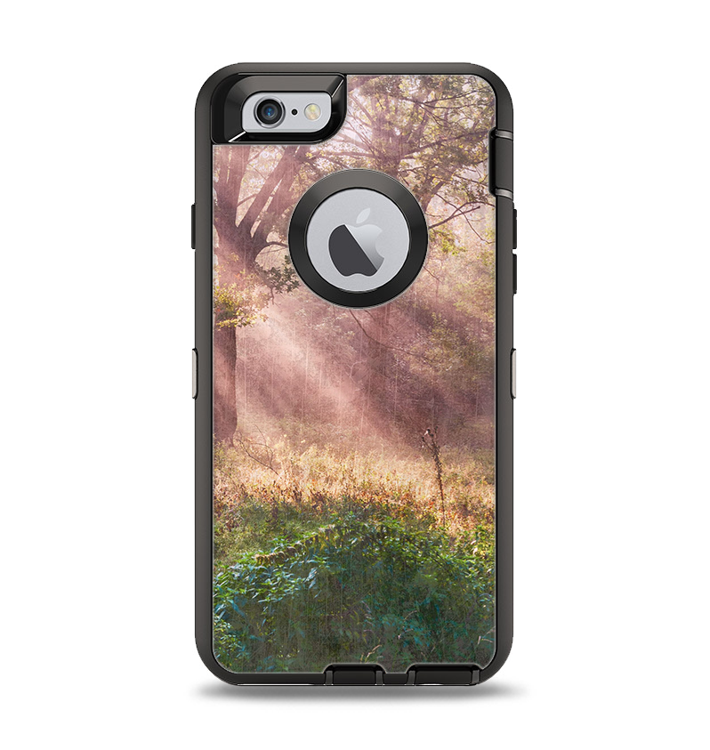 The Pink Sun Ray Meadow Apple iPhone 6 Otterbox Defender Case Skin Set