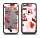The Pink Sweet Treats Pattern Apple iPhone 6/6s LifeProof Fre Case Skin Set
