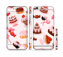 The Pink Sweet Treats Pattern Sectioned Skin Series for the Apple iPhone 6s Plus