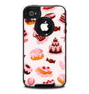 The Pink Sweet Treats Pattern Skin for the iPhone 4-4s OtterBox Commuter Case