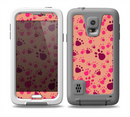 The Pink & Tan Paw Prints Skin for the Samsung Galaxy S5 frē LifeProof Case