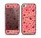 The Pink & Tan Paw Prints Skin Set for the iPhone 5-5s Skech Glow Case