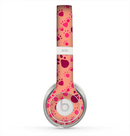 The Pink & Tan Paw Prints Skin for the Beats by Dre Solo 2 Headphones