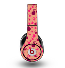 The Pink & Tan Paw Prints Skin for the Original Beats by Dre Studio Headphones