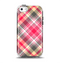 The Pink & Tan Plaid Layered Pattern V5 Apple iPhone 5c Otterbox Symmetry Case Skin Set