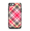 The Pink & Tan Plaid Layered Pattern V5 Apple iPhone 6 Otterbox Symmetry Case Skin Set