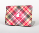 The Pink & Tan Plaid Layered Pattern V5 Skin for the Apple MacBook Pro Retina 15"