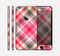The Pink & Tan Plaid Layered Pattern V5 Skin for the Apple iPhone 6 Plus