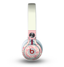 The Pink & Tan Polka Dot Pattern V1 Skin for the Beats by Dre Mixr Headphones