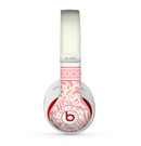 The Pink & Tan Polka Dot Pattern V1 Skin for the Beats by Dre Studio (2013+ Version) Headphones
