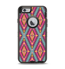 The Pink & Teal Abstract Mirrored Design Apple iPhone 6 Otterbox Defender Case Skin Set