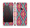 The Pink & Teal Abstract Mirrored Design Skin Set for the Apple iPhone 5s