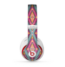 The Pink & Teal Abstract Mirrored Design Skin for the Beats by Dre Studio (2013+ Version) Headphones