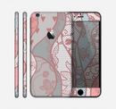 The Pink & Teal Lace Design Skin for the Apple iPhone 6 Plus