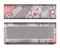 The Pink & Teal Lace Design Skin for the Braven 570 Wireless Bluetooth Speaker