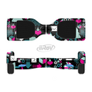 The Pink & Teal Owl Collaged Vector Shapes Full-Body Skin Set for the Smart Drifting SuperCharged iiRov HoverBoard