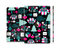 The Pink & Teal Owl Collaged Vector Shapes Skin Set for the Apple iPad Pro