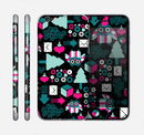 The Pink & Teal Owl Collaged Vector Shapes Skin for the Apple iPhone 6