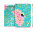 The Pink & Teal Paisley Design Full Body Skin Set for the Apple iPad Mini 3