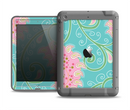 The Pink & Teal Paisley Design Apple iPad Air LifeProof Fre Case Skin Set